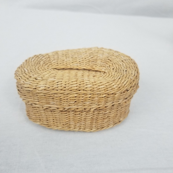 Set of three vintage wicker baskets - Picture 10 of 15